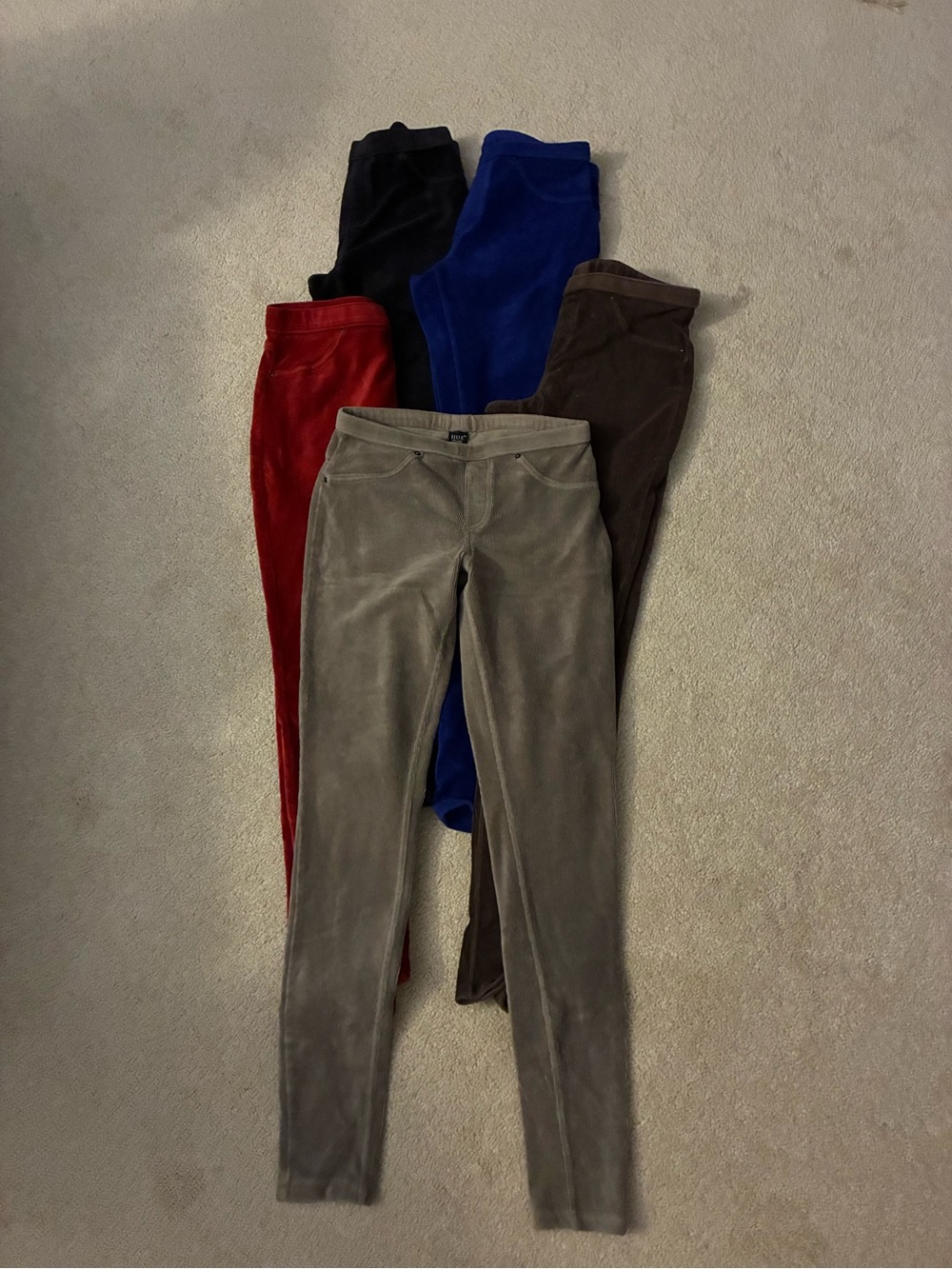 Women's Velvet Pull-On Pants - Assorted Colors Hue